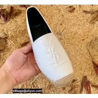 Saint Laurent Monogram Espadrilles in Lambskin White 2022