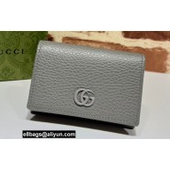Gucci GG Marmont Medium Wallet 644407 Resin Hardware Gray 2022