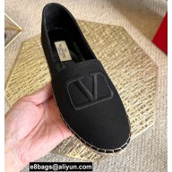 Valentino Fabric Vlogo Espadrilles Black 2022