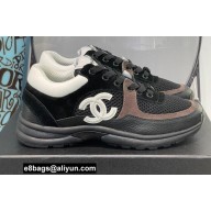 Chanel CC Logo Suede Calfskin Sneakers 06 2022