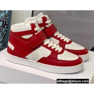 Celine High Sneakers Ct-03 With Velcro In Calfskin White/Red 2022