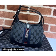 Gucci x Balenciaga The Hacker Project Mini Hobo Bag 680132 GG Canvas Black 2022