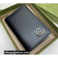 Gucci GG Marmont Card Case 547075 Black/Silver 2022