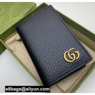 Gucci GG Marmont Card Case 547075 Black/Gold 2022