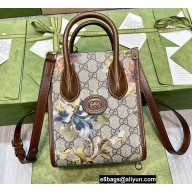 Gucci GG Carnation Print Mini Tote Bag 671623 2022