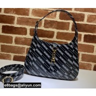 Gucci x Balenciaga The Hacker Project Jackie 1961 Small Hobo Bag 636709 Leather Black 2022