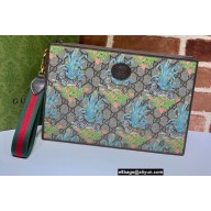 Gucci Tiger GG Pouch Cltuch Bag 688378 Flower Print 2022