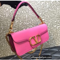 Valentino VLogo Signature Loco Shoulder Bag Pink 2022
