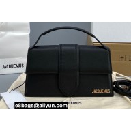 Jacquemus calfskin Le grand Bambino Large Envelope handbag black