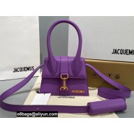 Jacquemus Le Chiquito Montagne moyen Petit sac en cuir Bag Leather Purple