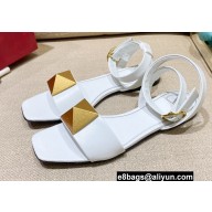 Valentino ONE STUD Flat sandals White 2022