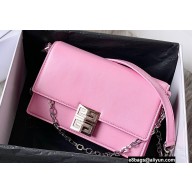 Givenchy Medium 4G Bag in Box Leather with Chain Pink