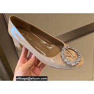 Louis Vuitton Heel 4.5cm LV Circle Madeleine Pumps Patent Nude