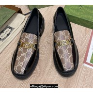 Gucci Heel 5.5cm Loafers with Interlocking G Horsebit 670417 Coffee 2022