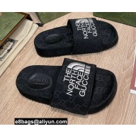 The North Face x Gucci GG Slide Sandals Black/White 2022