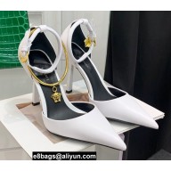 Versace Heel 10.5cm Medusa Charm Pumps White