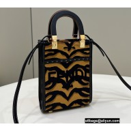 Fendi Tiger motif fabric Mini Sunshine Shopper Bag 2022