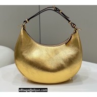 Fendi leather Fendigraphy Small Hobo Bag Gold 2022