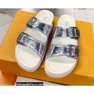 Louis Vuitton LV Trainer Mules Silver 2022