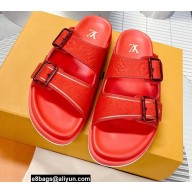 Louis Vuitton LV Trainer Mules Red 2022