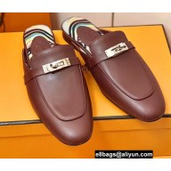 Hermes Kelly Buckle Oz Mules 30