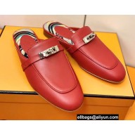 Hermes Kelly Buckle Oz Mules 34