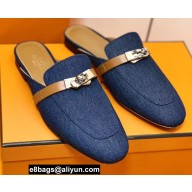Hermes Kelly Buckle Oz Mules 07