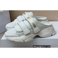 Dior D-Wander Open-back Sneakers Calfskin White 2022