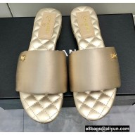 Chanel Satin Mules G38858 Beige 2022