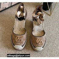 Gucci GG matelassé Canvas Platform 10cm Espadrilles 2022