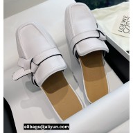 Loewe Gate flat mules in calfskin White 2022
