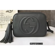Gucci Soho Small Leather Disco Bag 308364 Gray
