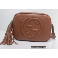 Gucci Soho Small Leather Disco Bag 308364 Brown