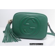 Gucci Soho Small Leather Disco Bag 308364 Green
