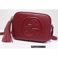 Gucci Soho Small Leather Disco Bag 308364 Dark Red
