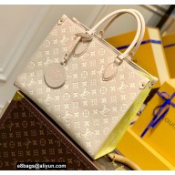 Louis Vuitton Monogram Empreinte OnTheGo MM Bag Spring in the City M46128 Beige/Pink/Yellow