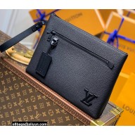 Louis Vuitton Aerogram leather Pochette Ipad Pouch Bag M69837 Black