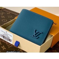Louis Vuitton Aerogram leather Multiple Wallet Blue