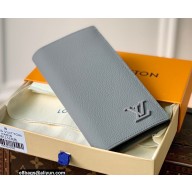 Louis Vuitton Aerogram leather Brazza Wallet Gray