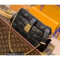 Louis Vuitton Damier Quilt lamb leather Pochette Troca Bag M59046 Black
