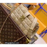 Louis Vuitton Damier Quilt lamb leather Pochette Troca Bag M59048 Beige