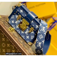 Louis Vuitton Monogram Denim Petite Malle Bag M59717