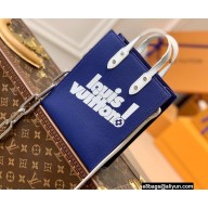 Louis Vuitton leather Sac Plat XS Bag Everyday LV M80841 Blue