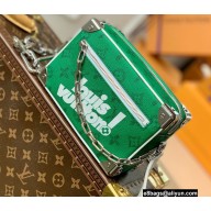 Louis Vuitton leather Mini Soft Trunk Bag Everyday LV M80816 Green