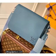 Louis Vuitton Aerogram leather New Messenger Bag M59327 Blue