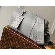 Louis Vuitton Aerogram leather City Keepall Bag M59328 Gray