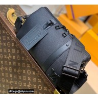 Louis Vuitton Aerogram leather City Keepall Bag M59255 Black