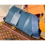 Louis Vuitton Aerogram leather City Keepall Bag Blue