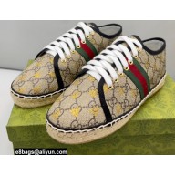 Gucci maxi GG Canvas Espadrilles Bee Beige with Web 2022