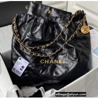Chanel Shiny Calfskin CHANEL 22 Handbag AS3261 Black 2022